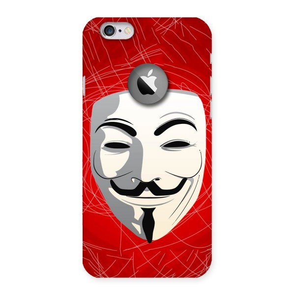 Anonymous Mask Abstract Back Case for iPhone 6 Logo Cut