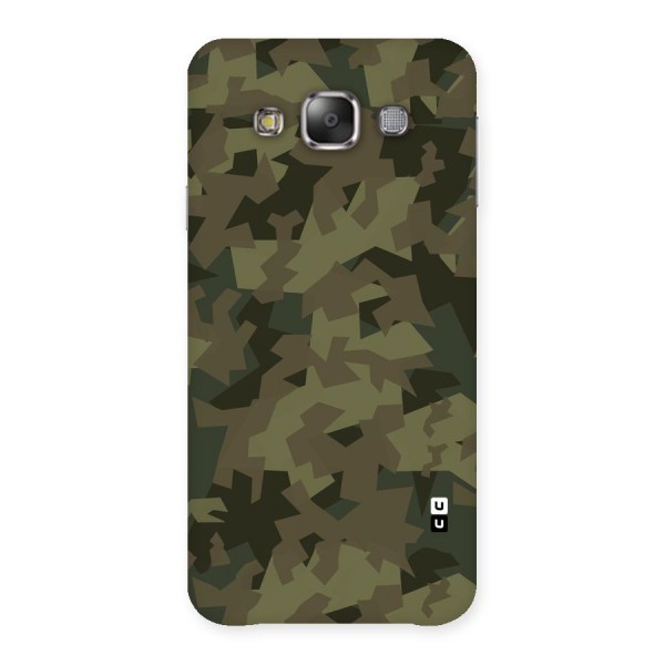 Army Abstract Back Case for Galaxy E7