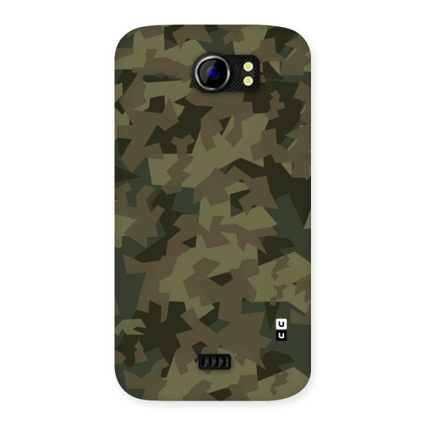 Army Abstract Back Case for Micromax Canvas 2 A110