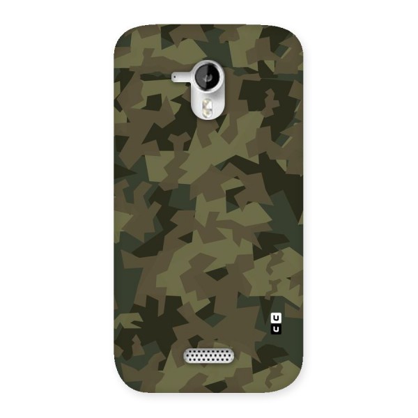 Army Abstract Back Case for Micromax Canvas HD A116