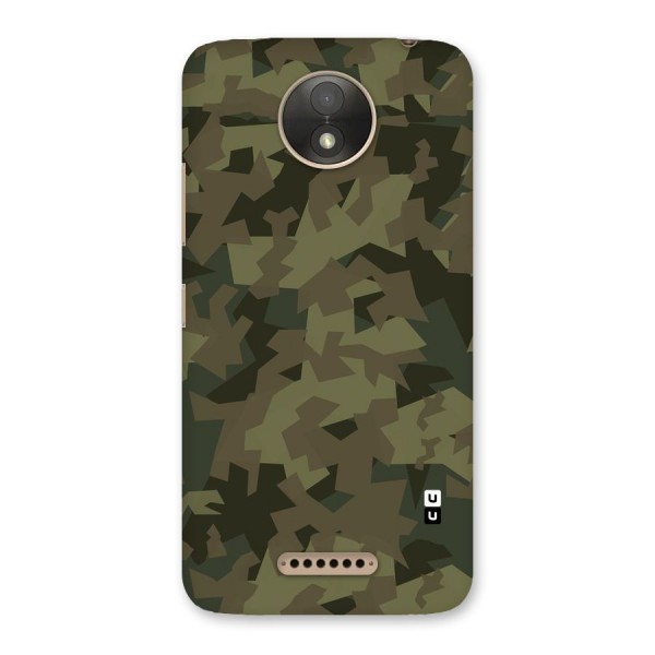 Army Abstract Back Case for Moto C Plus