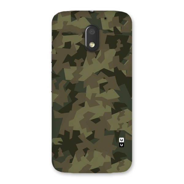 Army Abstract Back Case for Moto E3 Power