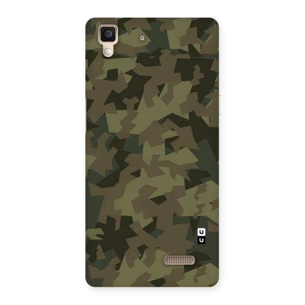 Army Abstract Back Case for Oppo R7