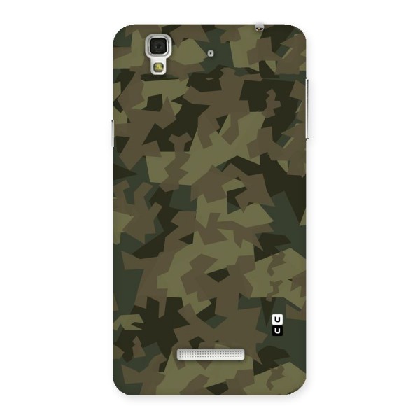Army Abstract Back Case for Yu Yureka