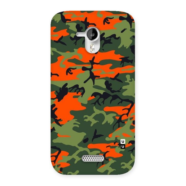 Army Pattern Back Case for Micromax Canvas HD A116