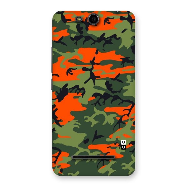 Army Pattern Back Case for Micromax Canvas Juice 3 Q392