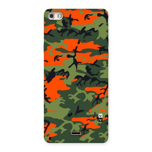 Army Pattern Back Case for Micromax Canvas Silver 5