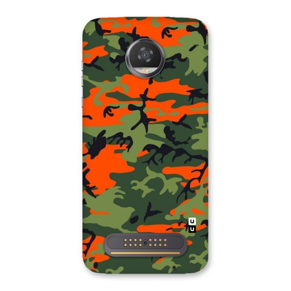 Army Pattern Back Case for Moto Z2 Play