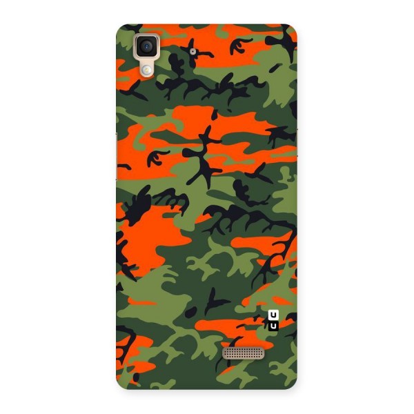 Army Pattern Back Case for Oppo R7