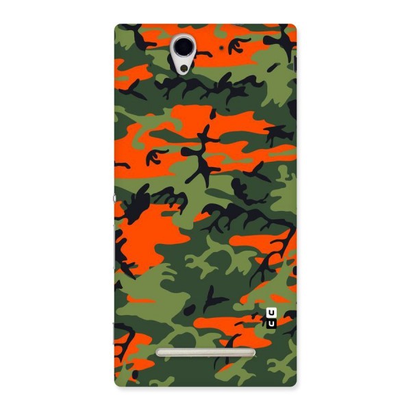 Army Pattern Back Case for Sony Xperia C3