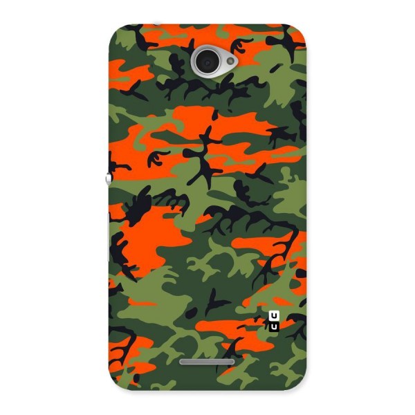 Army Pattern Back Case for Sony Xperia E4