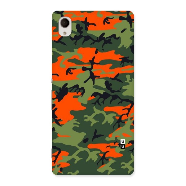 Army Pattern Back Case for Sony Xperia M4