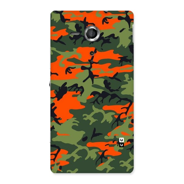 Army Pattern Back Case for Sony Xperia SP
