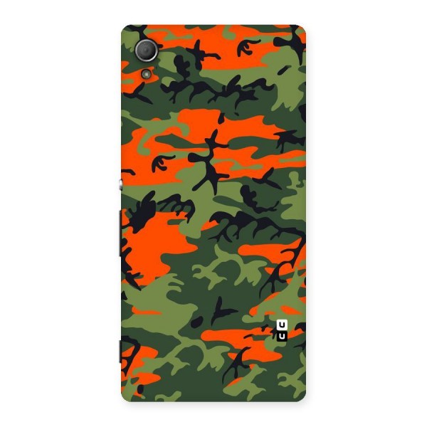 Army Pattern Back Case for Xperia Z4