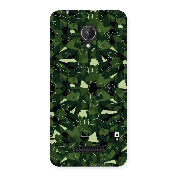 Army Shape Design Back Case for Micromax Canvas Spark Q380