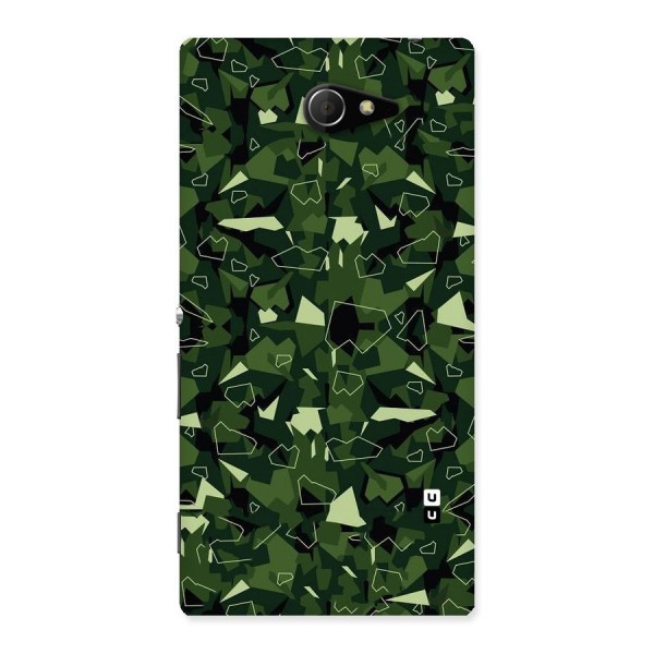 Army Shape Design Back Case for Sony Xperia M2