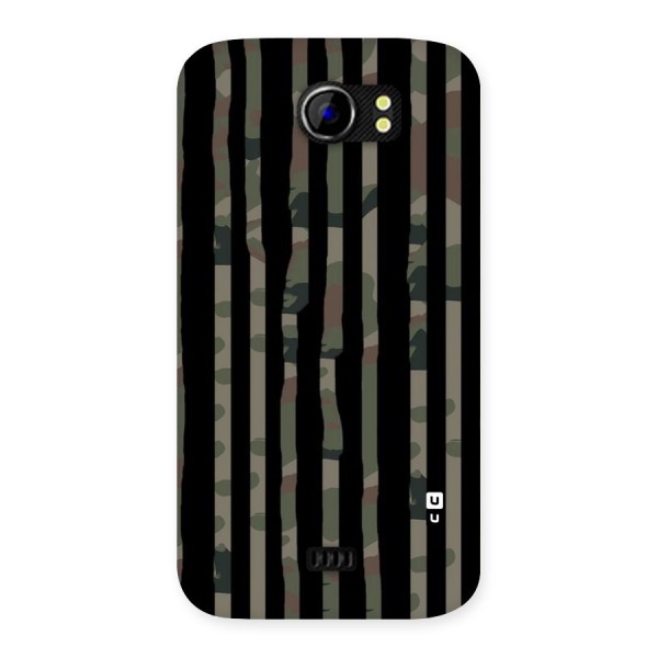 Army Stripes Back Case for Micromax Canvas 2 A110
