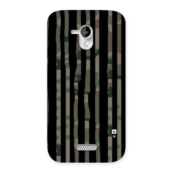 Army Stripes Back Case for Micromax Canvas HD A116