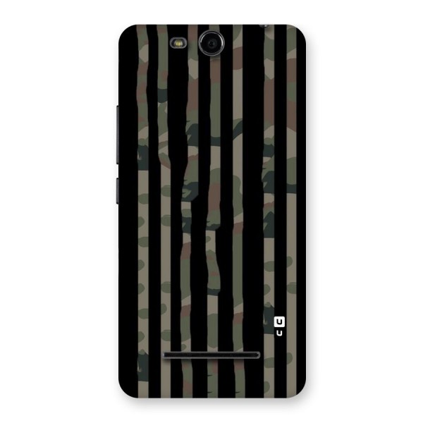 Army Stripes Back Case for Micromax Canvas Juice 3 Q392