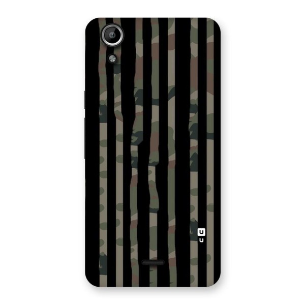 Army Stripes Back Case for Micromax Canvas Selfie Lens Q345