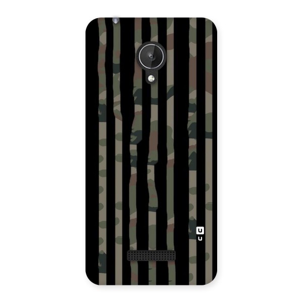 Army Stripes Back Case for Micromax Canvas Spark Q380