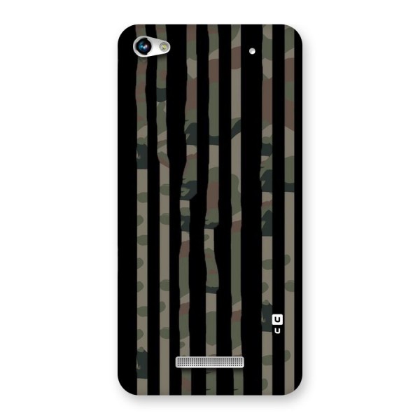 Army Stripes Back Case for Micromax Hue 2