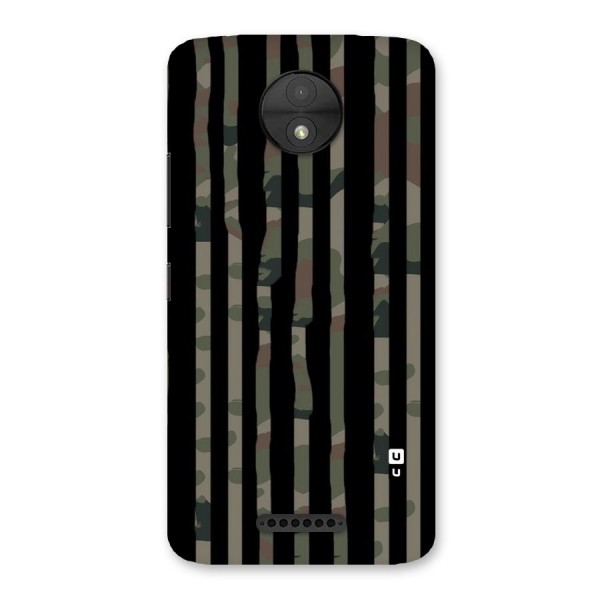 Army Stripes Back Case for Moto C