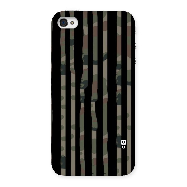 Army Stripes Back Case for iPhone 4 4s