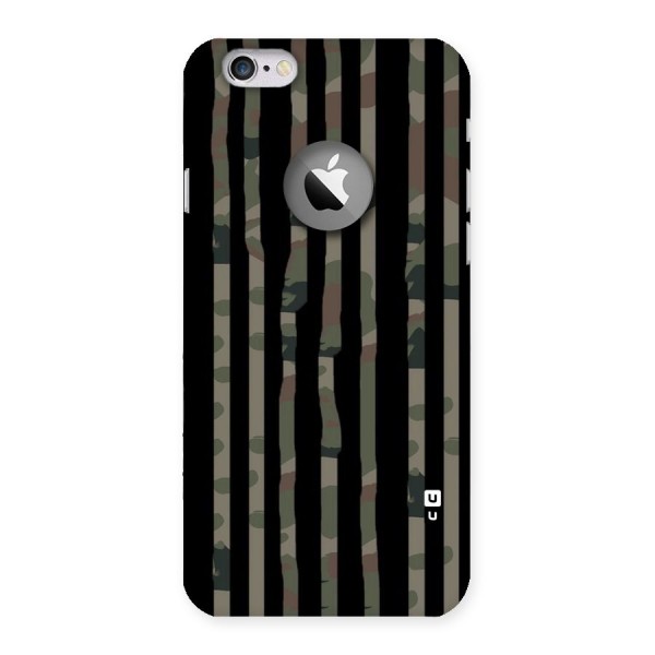 Army Stripes Back Case for iPhone 6 Logo Cut