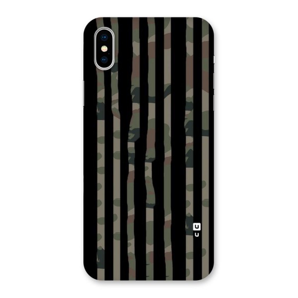 Army Stripes Back Case for iPhone X