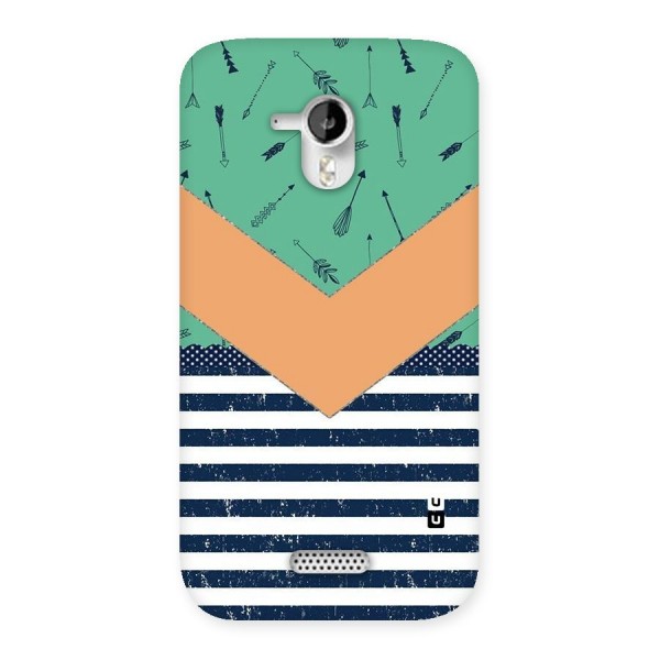 Arrows and Stripes Back Case for Micromax Canvas HD A116