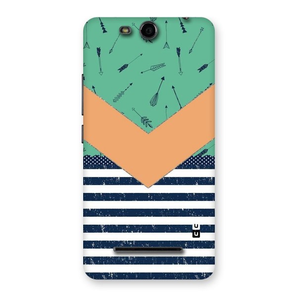 Arrows and Stripes Back Case for Micromax Canvas Juice 3 Q392