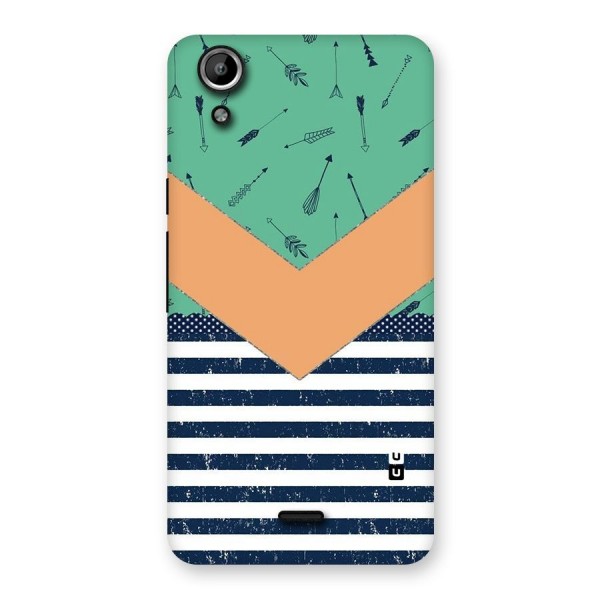 Arrows and Stripes Back Case for Micromax Canvas Selfie Lens Q345