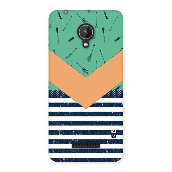 Arrows and Stripes Back Case for Micromax Canvas Spark Q380