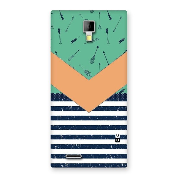 Arrows and Stripes Back Case for Micromax Canvas Xpress A99