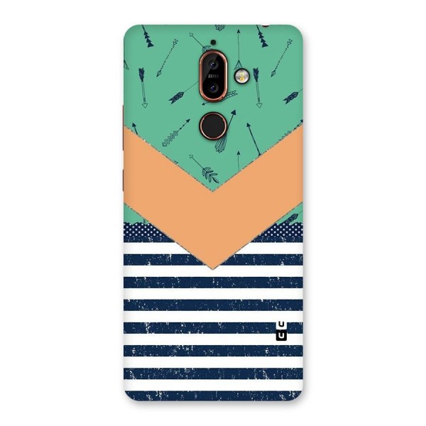 Arrows and Stripes Back Case for Nokia 7 Plus