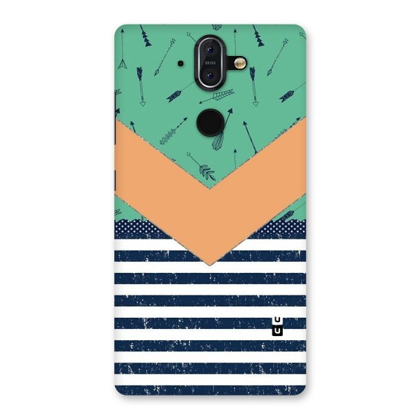 Arrows and Stripes Back Case for Nokia 8 Sirocco