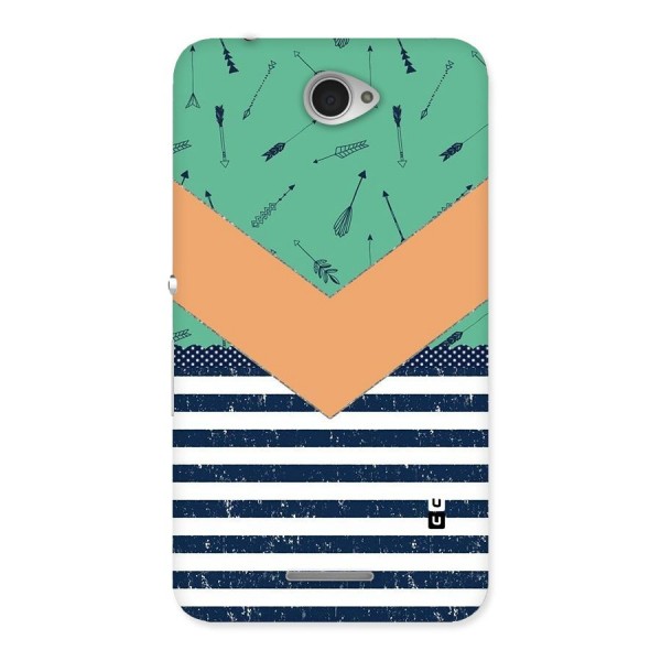 Arrows and Stripes Back Case for Sony Xperia E4
