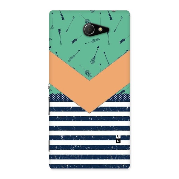 Arrows and Stripes Back Case for Sony Xperia M2