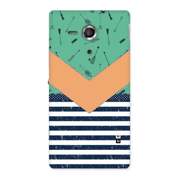 Arrows and Stripes Back Case for Sony Xperia SP