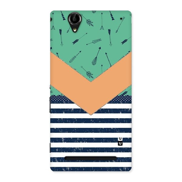 Arrows and Stripes Back Case for Sony Xperia T2