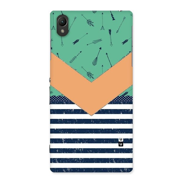 Arrows and Stripes Back Case for Sony Xperia Z1