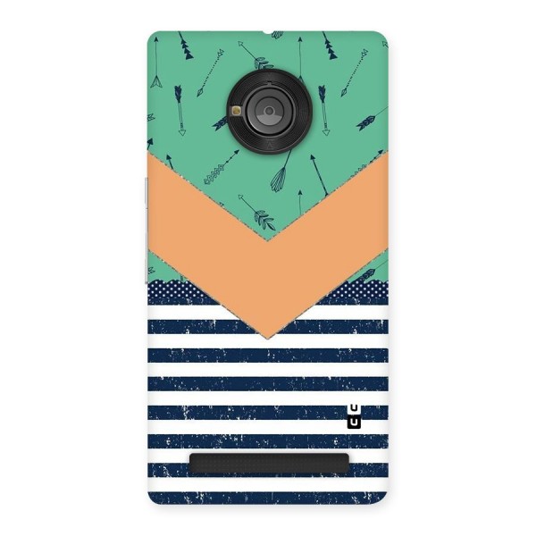 Arrows and Stripes Back Case for Yu Yunique