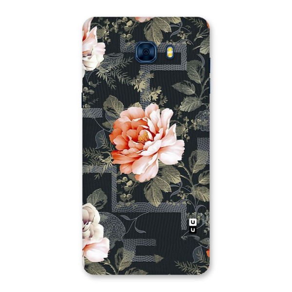 Art And Floral Back Case for Galaxy C7 Pro