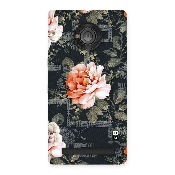 Art And Floral Back Case for Yu Yuphoria