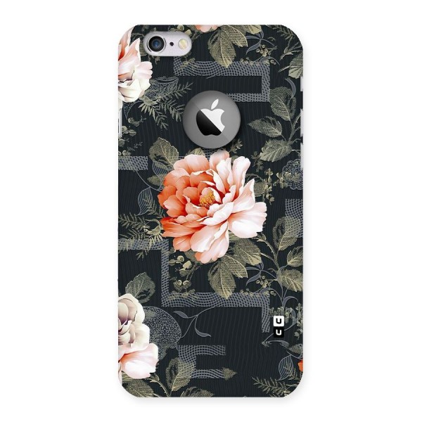 Art And Floral Back Case for iPhone 6 Logo Cut