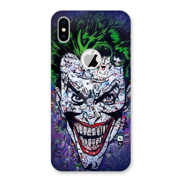 Art Face Back Case for iPhone X Logo Cut