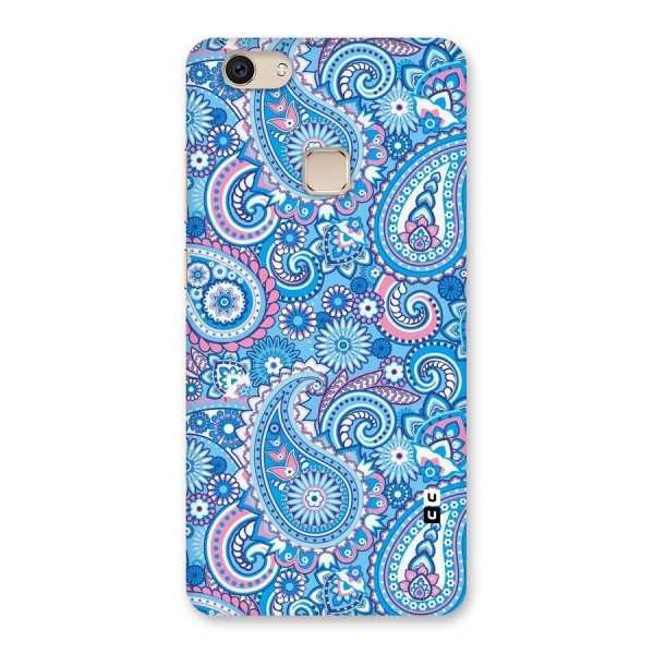 Artistic Blue Art Back Case for Vivo V7