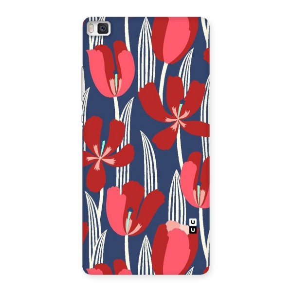 Artistic Tulips Back Case for Huawei P8