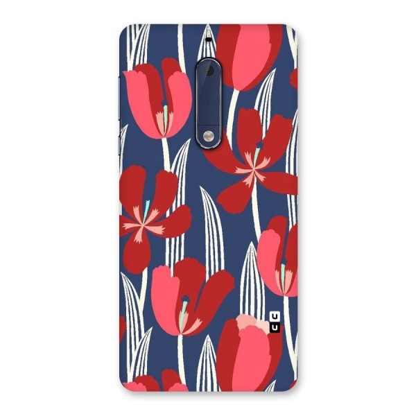 Artistic Tulips Back Case for Nokia 5